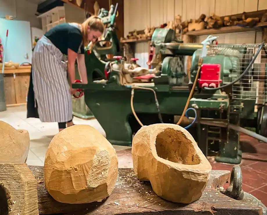 Watch Traditional Wooden Clogs Being Made
